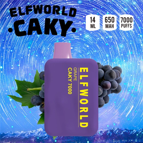 Elfworld caky7000kuffs kertakäyttöinen vape